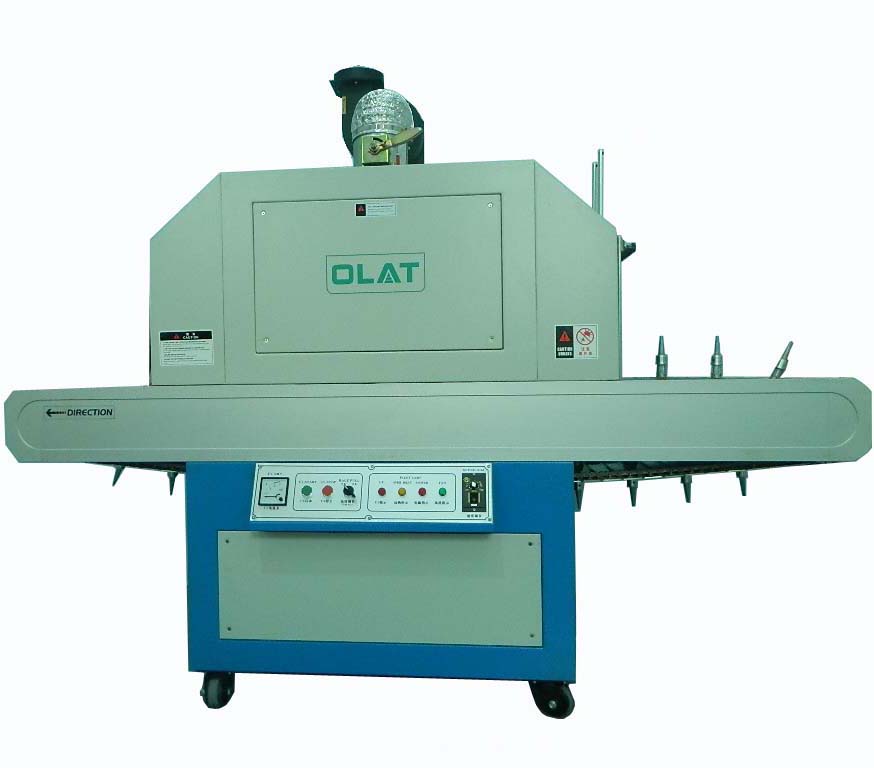 UV light solid machine apply to surface of the product